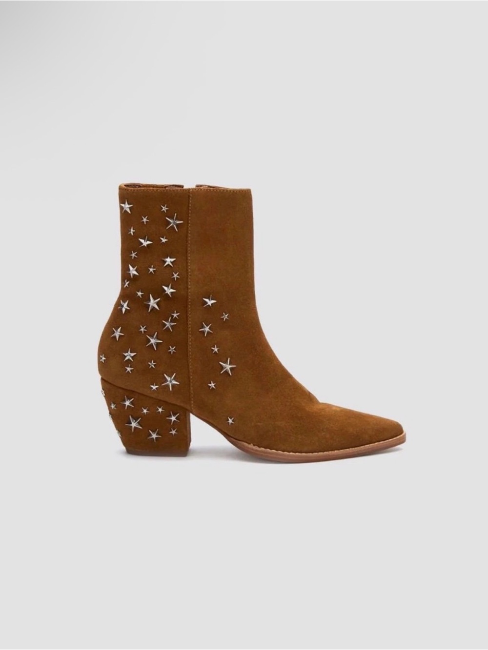 Authentic Matisse Caty Studded Suede Boot in Fawn Gently Used Size 10